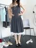Onseuka 2 Way Lace Tube Skirt (Charcoal)