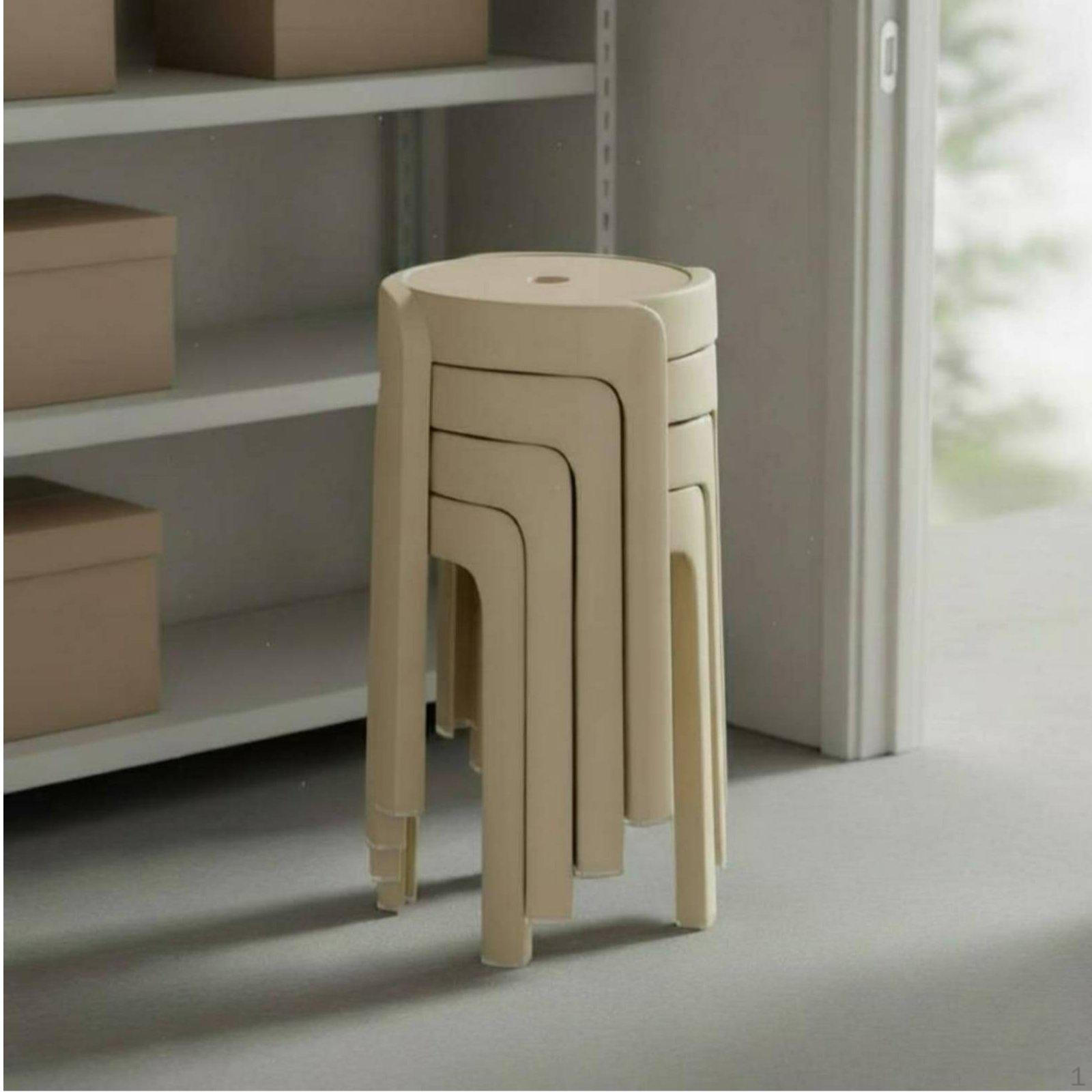 Stackable Round Stool Sturdy and Thickened