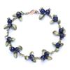 Süße Frühlings-Pflanzenarmbänder für Frauen Vintage Statement Bunte Perlen Preiselbeerblätter Armband Armreif Damenschmuck