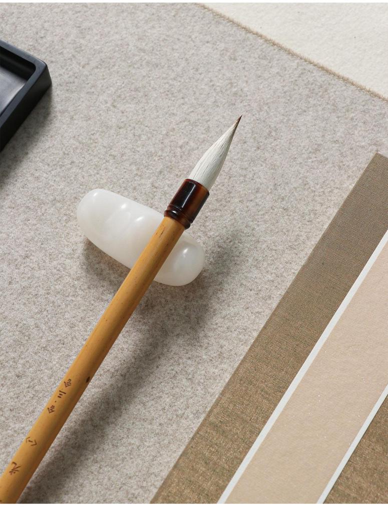 He San She Fuguang Mixed Hair Calligraphy Brush for Beginners - Soft Bristle, Regular Script