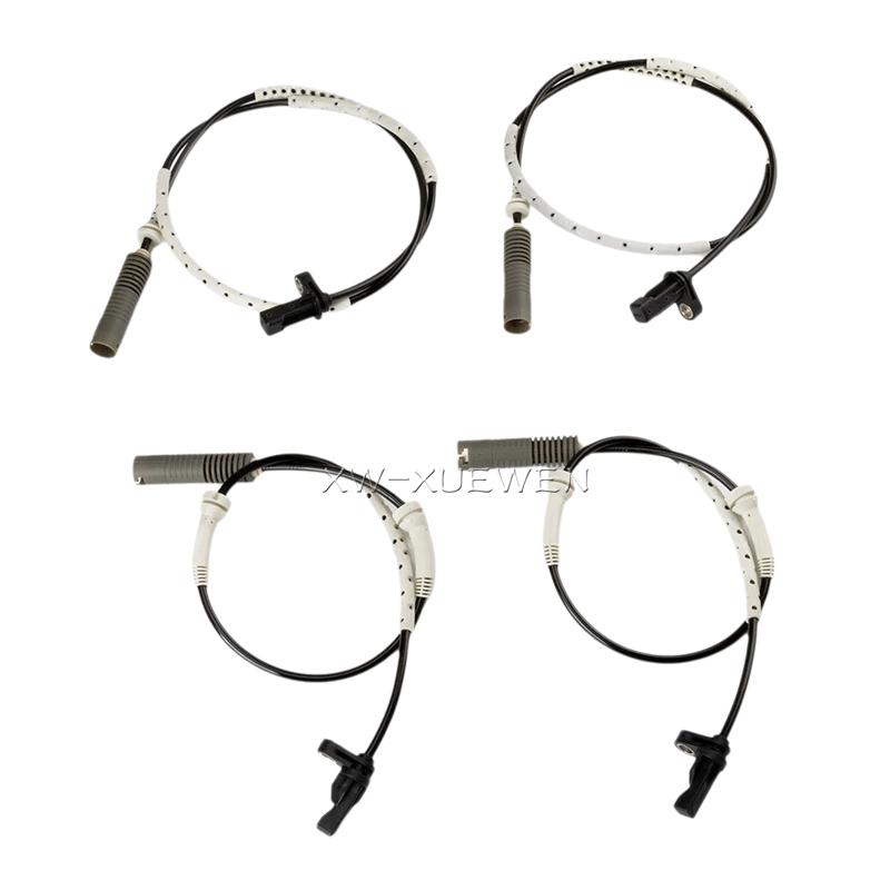 4PCS ABS Wheel Speed Sensor 34526870075 34526870077 For BMW E87 E82 E90 E93 E92 130i M Coupe 330i 335i M3 325i N52B30F N54B30A
