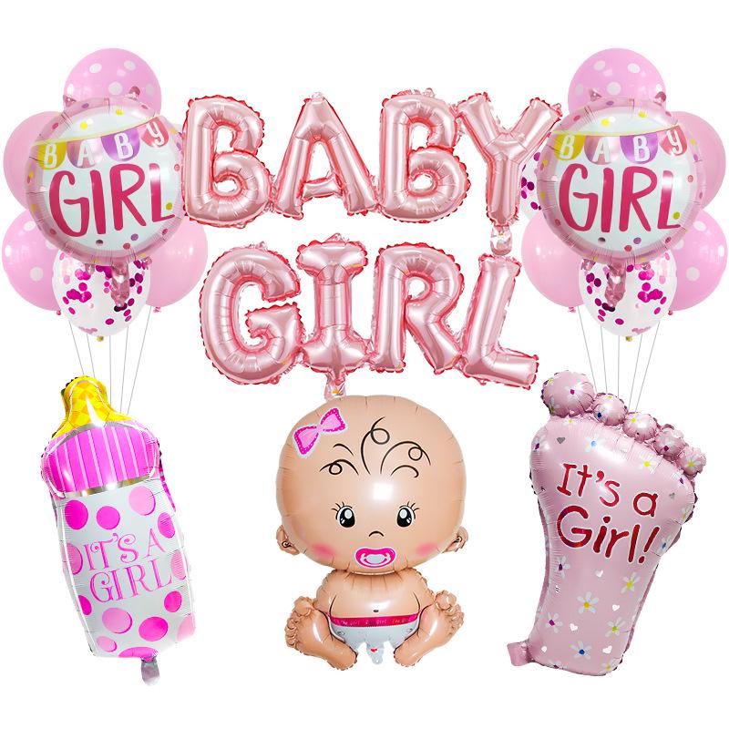 Niebieski Zestaw Balonów Foliowych w Kształcie Butelki na Mleko na Baby Shower - Dekoracja na Uniwersalne Świętowanie