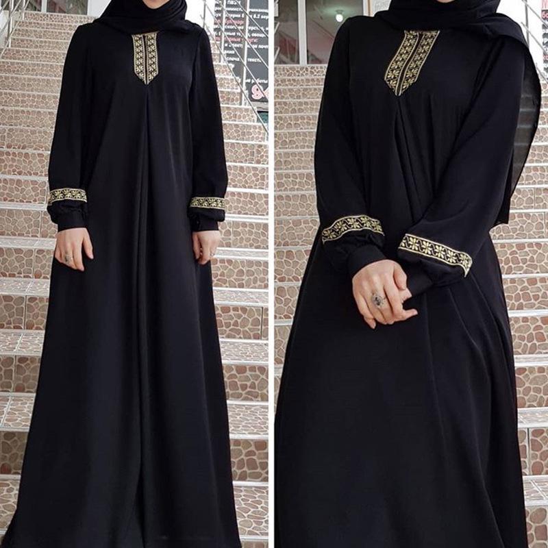 2024 Ethnic Print Loose Long Dress - European & American Style Boutique