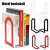 Elegant L-shaped Iron Bookends 1 Pair Rust-resistant for Long-lasting Use in Home Office