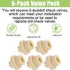 5 Pieces Strong Plastic Check Valves Duckbills 11mm Strong Valves Leak Proof Check Gate Suitable for Smooth Fluid Flows