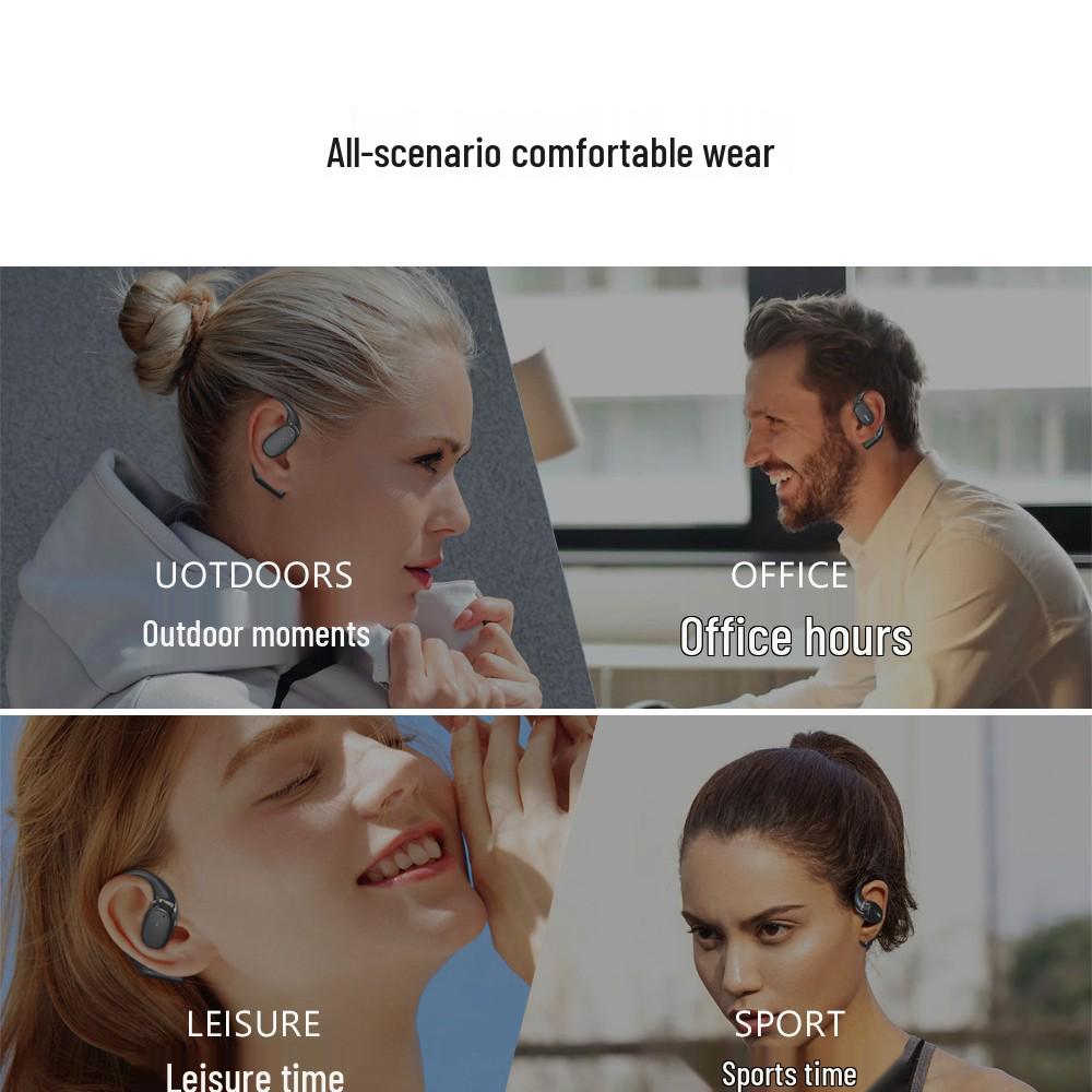 Douyin Hot Bluetooth Earbuds OWs: Open-Ear Sports Model with Large Battery V1.