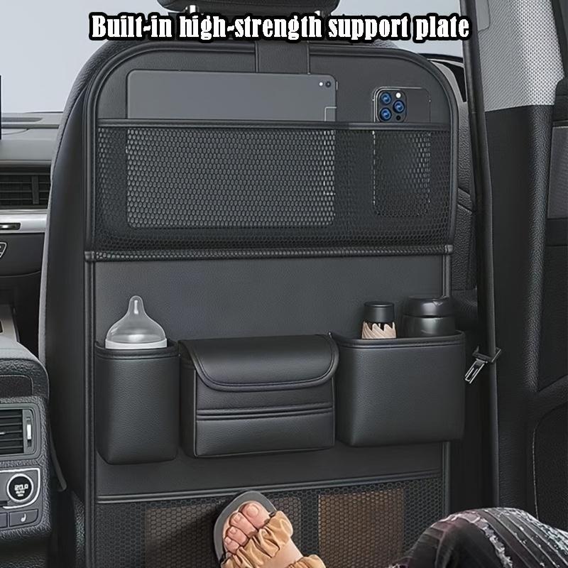 A Multifunctional Car Seat Storage Rack, Car Storage Bag Car Seat Back Storage Hanging Bag Car Tissue Box Car Seat Back Shelf Car Supplies