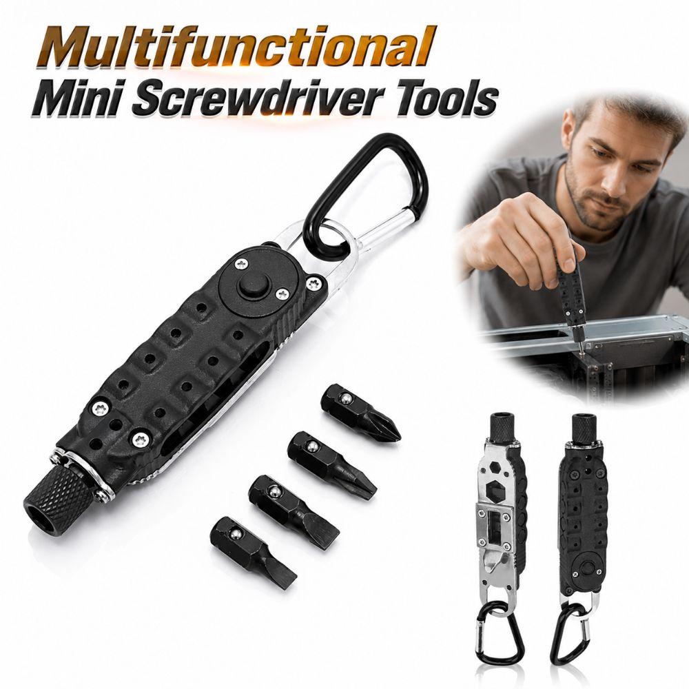 Wear-resistant Outdoor EDC Keychain Steel Material Portable Repair Tools Multi-purpose