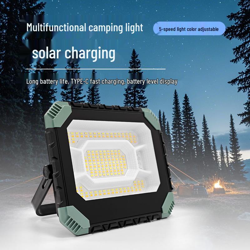 Portable Solar LED Lantern for Camping and Emergency Use