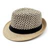 Europe and the United States hot-selling curled edge jazz hat summer straw paper woven outdoor top hat jazz hat fashion beach shade