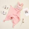 Baby Cotton Muslin Comforter Blanket Bunny Muslin Towel Soft Newborn Sleeping Dolls Cute Cat Kids Sleep Toy  Cloth Blanket