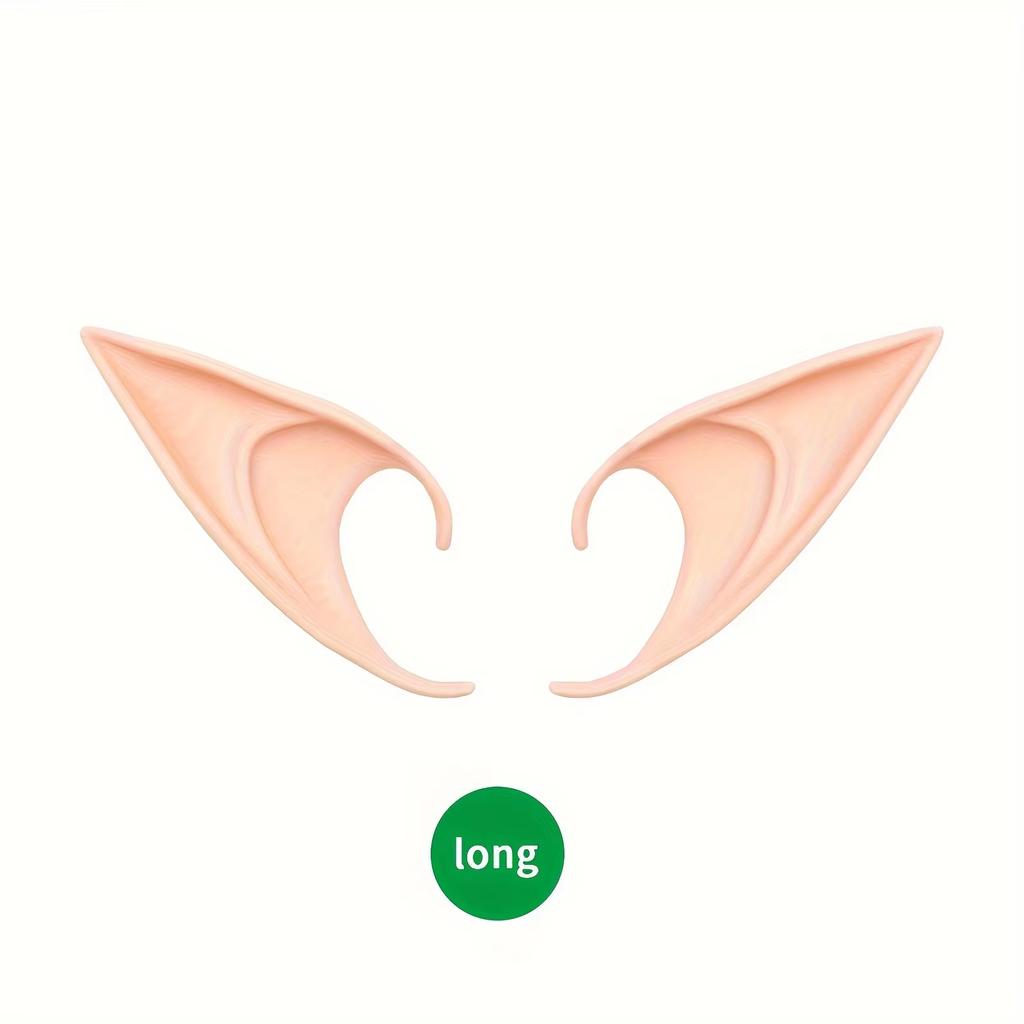 1-10 Pair Christmas Elf Ears Decoration Angel Elf Ears Masquerade Party Costumes Xmas Party Supplies Photo Props Kids Gift