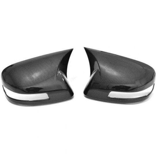 For Honda CIVIC 2012-2015 Car Rearview Side Mirror Cover Wing Cap Exterior Sticker Rear View Case Trim Carbon Fiber Style