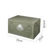 Foldable Plastic Storage Box Side Opening Extended Lid As Table Board Home Storage Case Outdoor Camping Organizer Bin