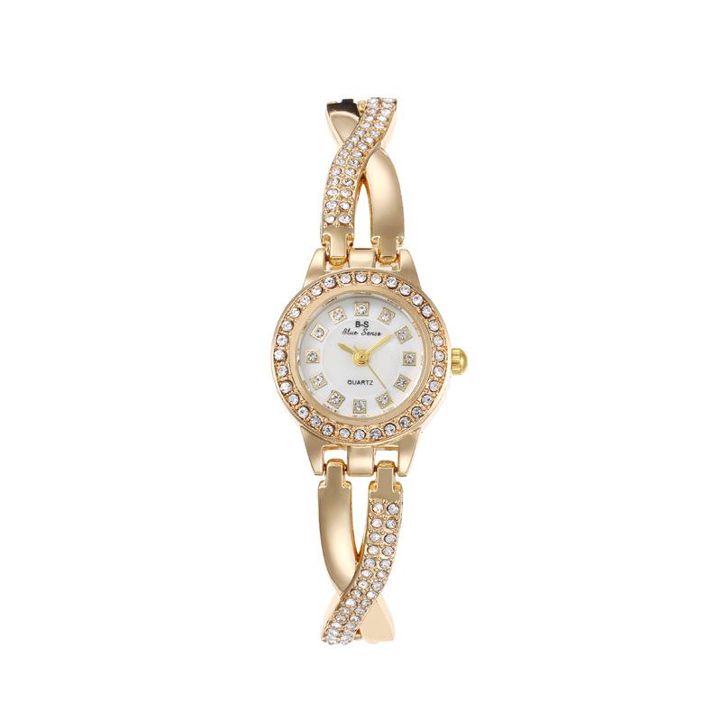 Women's Watch with Diamond Small Dial Fashion Quartz Wristwatch Girls' Minimalist Temperament Wrist Female' Watches