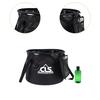Foldable Fishing Bucket Portable Water Bag Multipurpose Water Storage Container for Hiking Travel Car Washing Gardening Boating