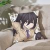 Cute KTomoko KurokiS Pillow Case Throw Pillow Cover Nordic Vintage Style Cushion Covers Home Living Room Sofa Couch Seat