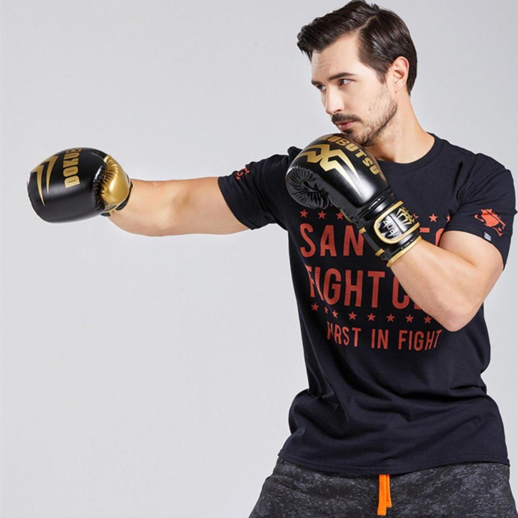 Boxing Gloves PU Leather Muay Fighting Gear Pearlescent Finish Athletic for Women,