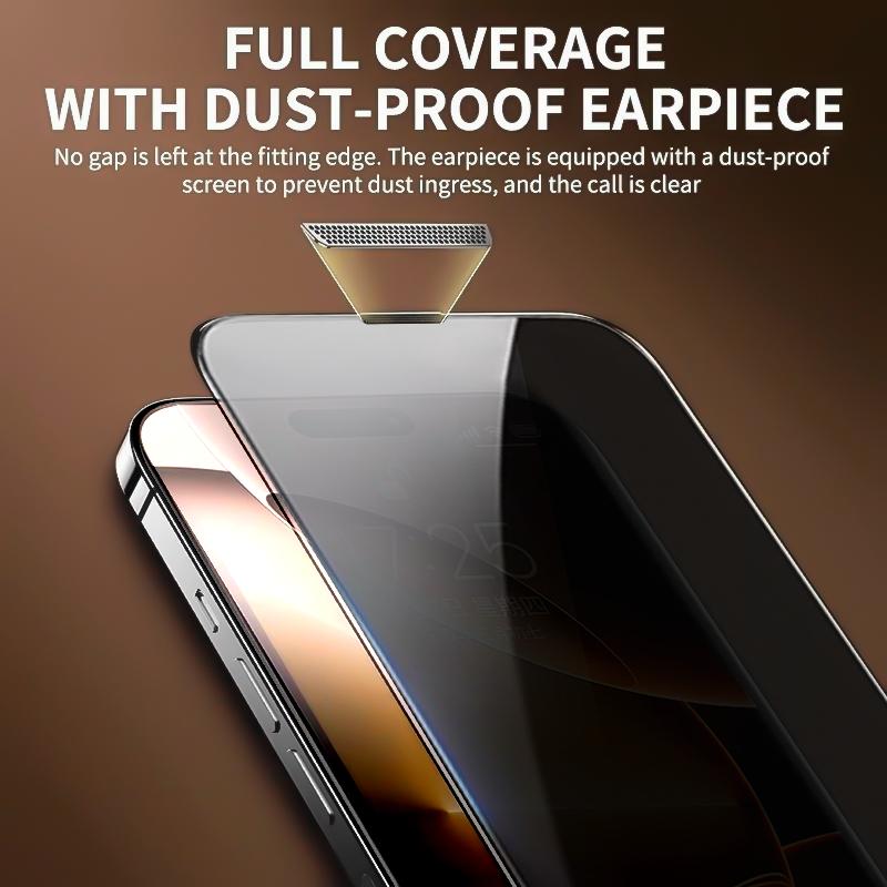 3-1Pcs Privacy Tempered Glass For iPhone 17 11 13 12 16 Pro Max 14 15 Plus 16E 17Air Screen Protector Easy Install Dust Free Box