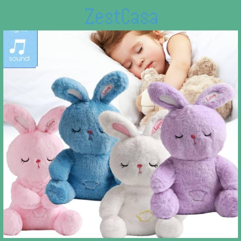 Toy Plush Rabbit Luminescence Music Fill Doll Baby Reassure Doll Cartoon Animals