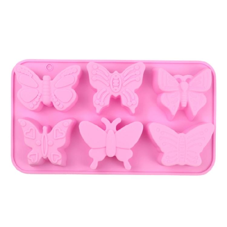 6 Butterfly Dessert Molds Food Grade Silicone Baking Tool For DIY Mousses Ice Creams Valentines Treats Durable Bakewares