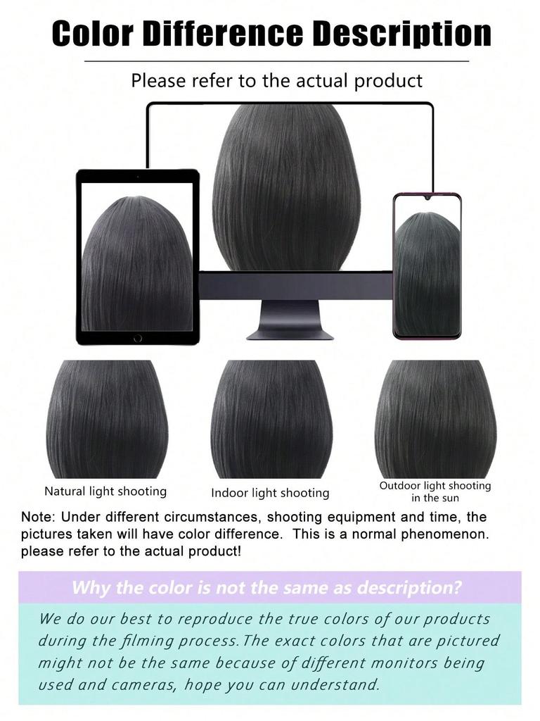 Short Bob Wig Synthetic Black Straight Bob Wigs 14 Inch Bowl Cut Wig Heat Resistant Fiber Synthetic Shoulder Length Bob Wigs For Women Daily
