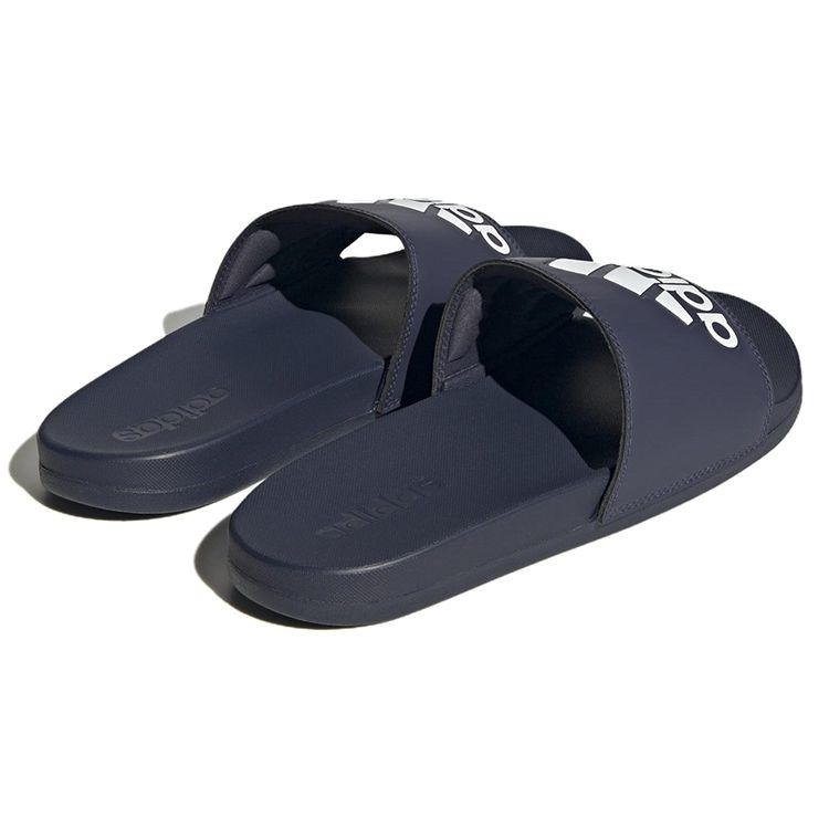 Adidas Adilette Comfort Slide Shadow Navy White Unisex Sneakers Blue Cloud-White H03616