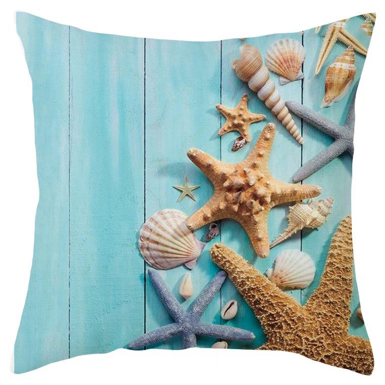 Office Living Room Home Pillowcase Beach Starfish Pattern Pillowcase Car Ornaments