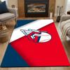 Winged Baseball with Letter G Icon Design Patterned Carpet, Non Slip Mat Suitable for Living Room and Bedroom Sofas