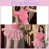 Lolita Style Casual Suit With Embroidered Bowknot For Summer Wear Women