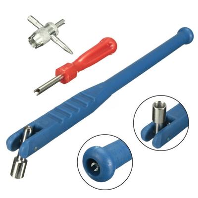 Extractor de Válvula de Neumático Herramienta de Reparación e Instalación de Núcleo Plástico y Metal