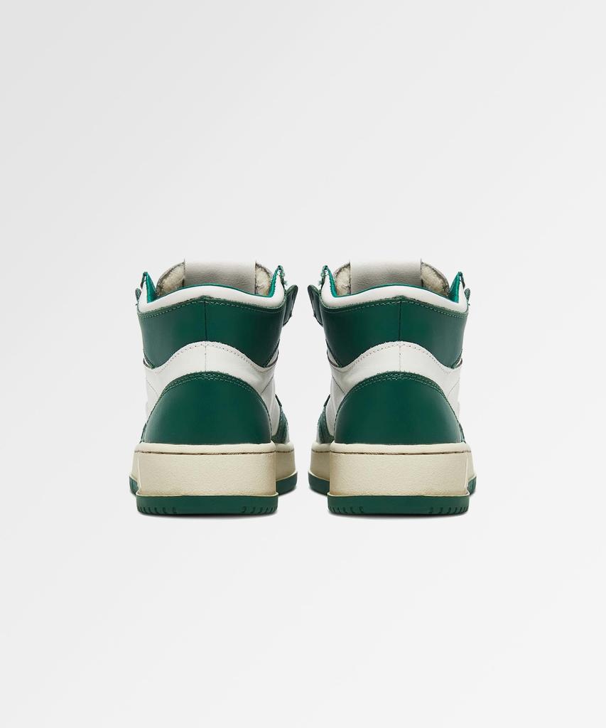 Autry Medalist Mid Cut Sneakers In Leather Green