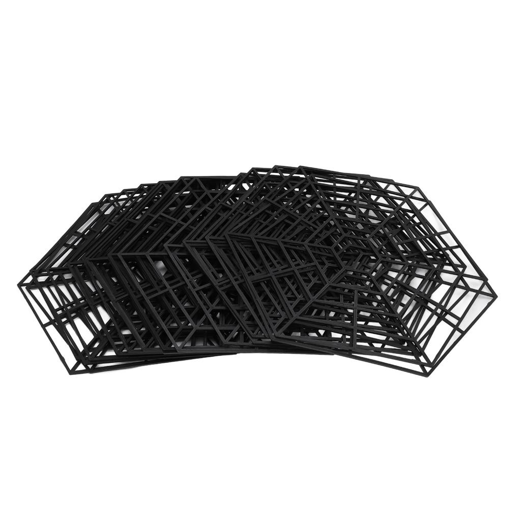20 Set Pond Fish Protector Net 6 Angle Plastic Floating Netting Supplies Avoid Heron Deterrent