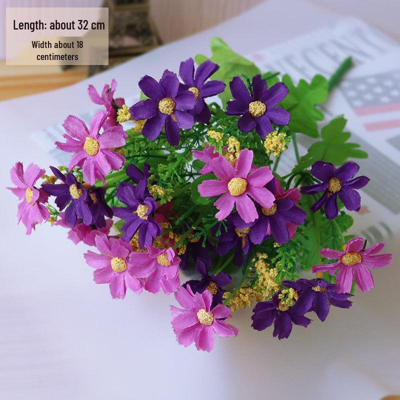 Silk Rose Flower Bouquet: Artificial Flowers for Dining, Bedroom, Living Room Decor and Creative Ornament Figurines.