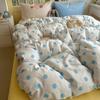 Sea Salt Polka Dot~ Cotton Pure Cotton Simple Inlaid Rope Quilt Cover Mattress Sheet