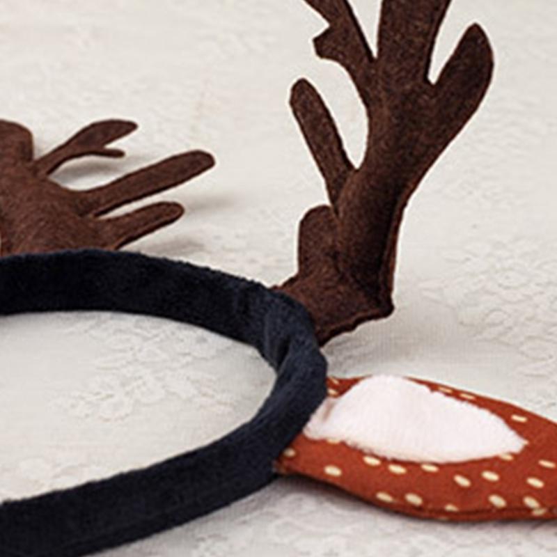 Reindeer Costume Set Reindeer Ears Nose Tail Bowtie Tutu Animal Fancy Costume Kit Accessories for Halloween Cosplay