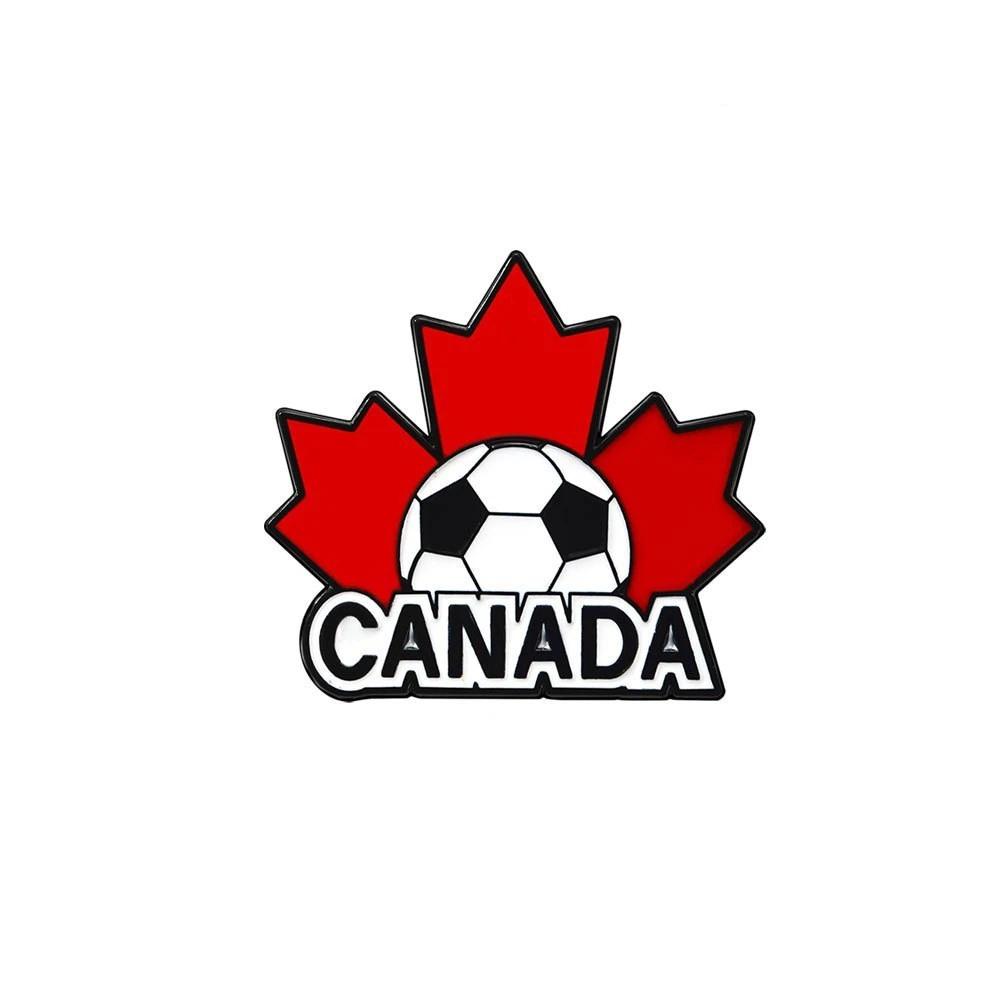 Waterproof Soccer Enamel Pin Badges, Cute Cartoon Football Brooches for Clothing Accessories