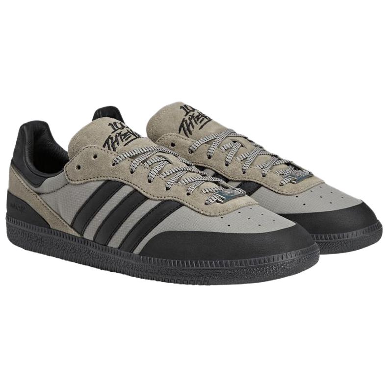 100 Thieves X Adidas Palos Hills Silver Pebble Men Sneakers Grey Core-Black Cloud-White JR5536