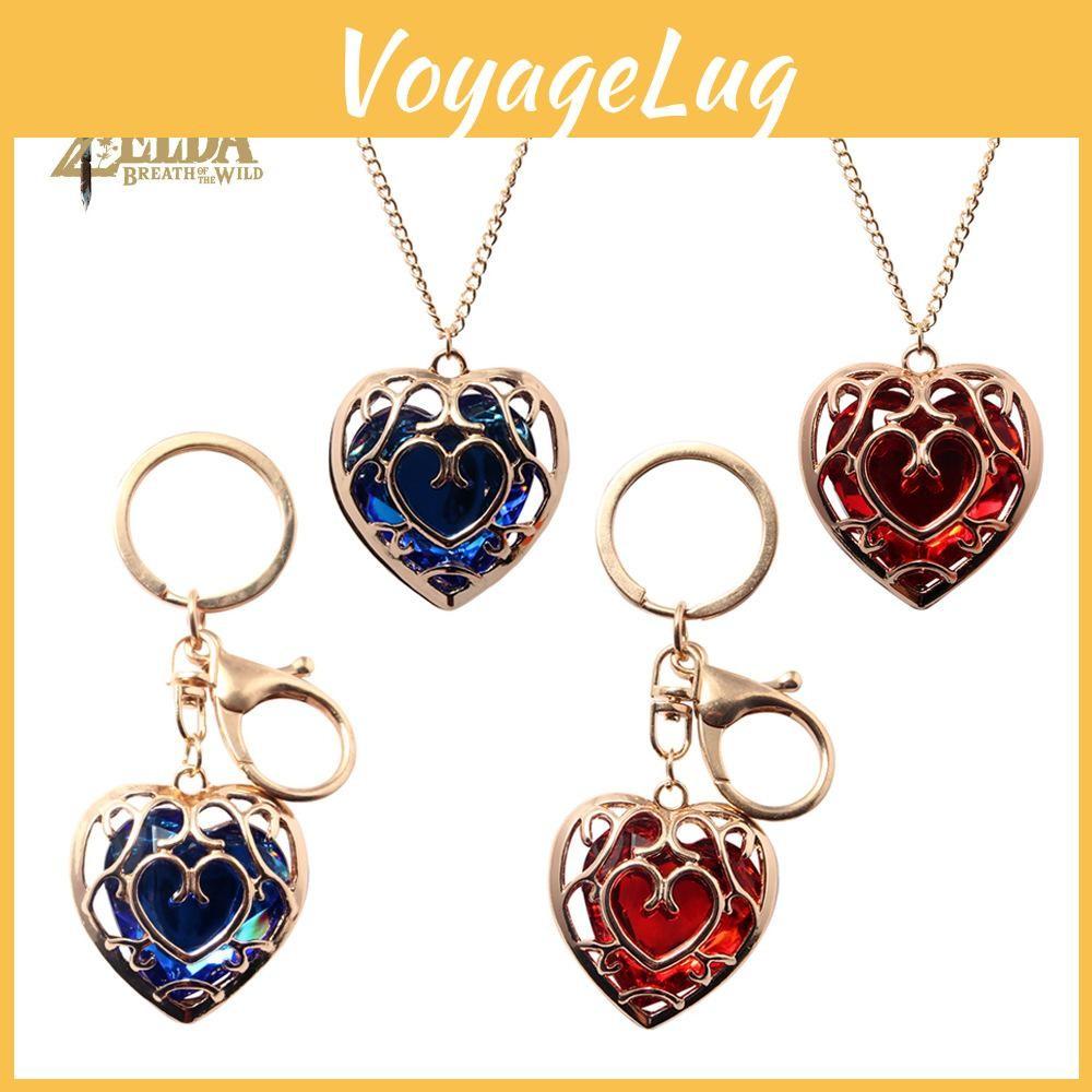 Of The Legend Zelda Hollow Out Heart Shaped Crystal Necklace For Cosplay Anime