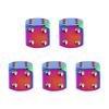 5Pcs Rusts Resistant Bicycles Valves Cap Aluminum Alloy Construction Ergonomic Designs Secure Tightening For Biking Tire