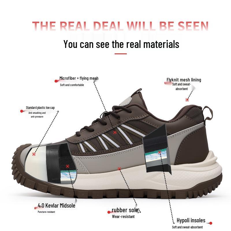 Men's Fashionable Summer Insulated 15KV Steel Toe Shoes | Comfortable & Breathable | Ideal for Electricians