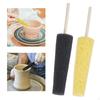 2 Pieces Clay Pottery Sponges Burr Repair Wooden Handle, Trimming Tools, Ceramic Tools for