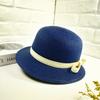 Front big and back small bow straw hat women's spring and summer new fashionable versatile face small travel sunshade sun hat