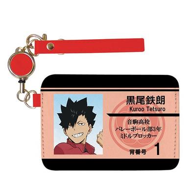 K Company Kuroo Tetsuro Pass Case with Reel X X Haikyu!! HQ-RT-KU H7.3 W10.6 D0.7cm