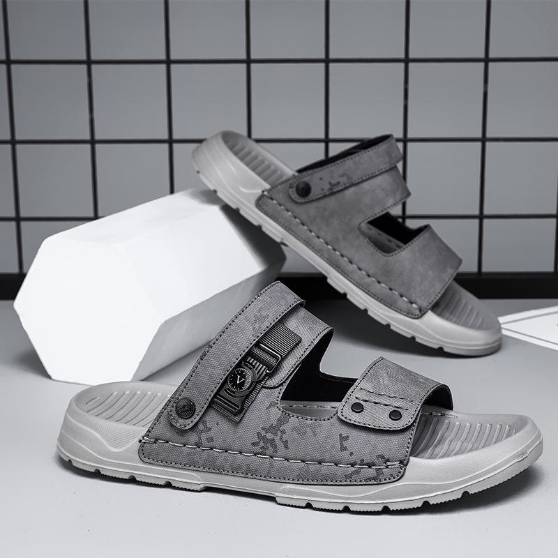 

Мужские сандалии 2025 новая летняя спортивная и повседневная одежда, ощущение ходьбы по дерьму, мужские пляжные сандалии для ходьбы по воде двойного назначения 39