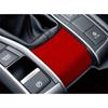 Central Console Gear Shift Panel Trim For Honda Civic 10th 2016- Red Suede