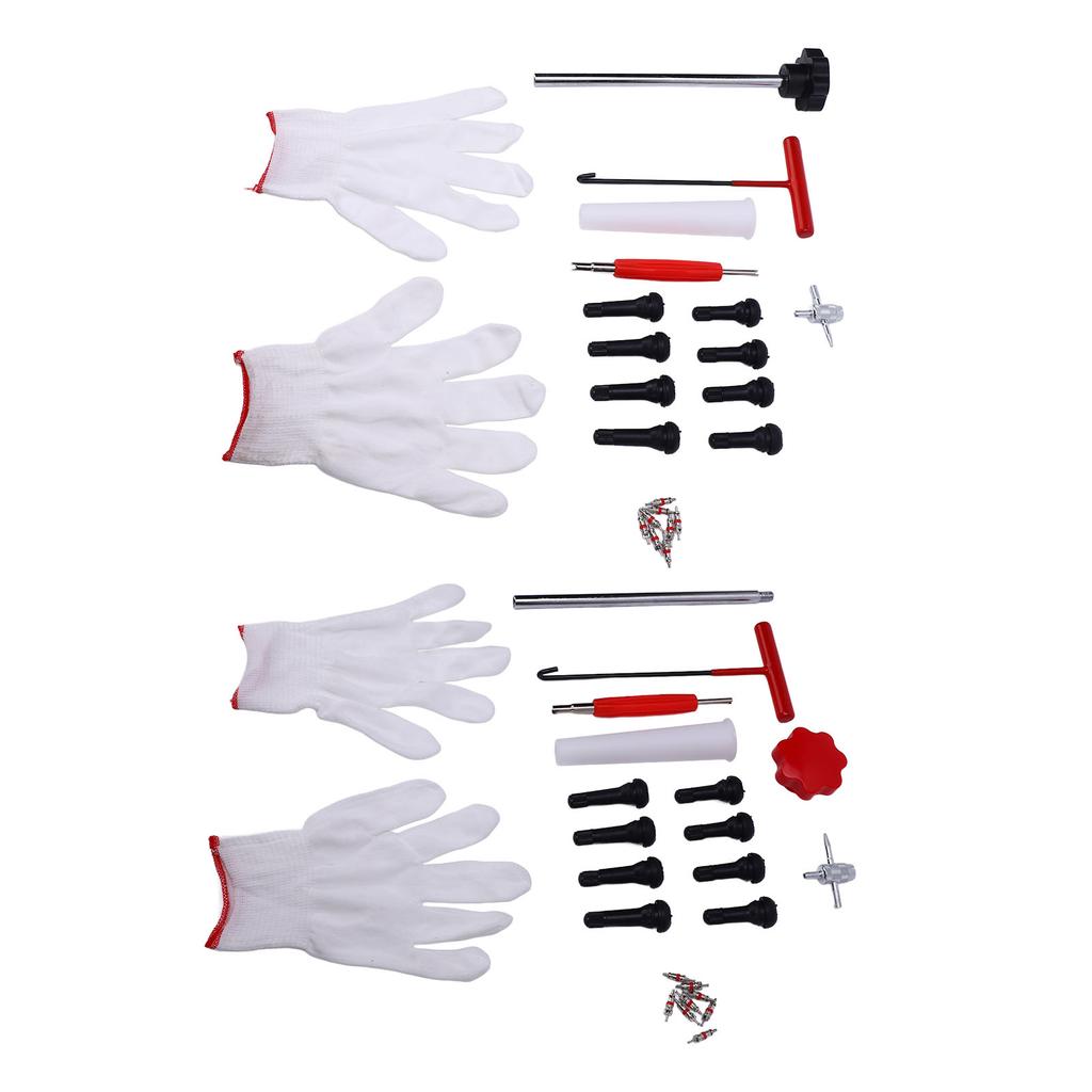 24Pcs Car Tire Valve Change Tool Quick Change Tire Valve Repair Installtion Tools For Cars ATVs Trucks with TR413 TR414 Valves
