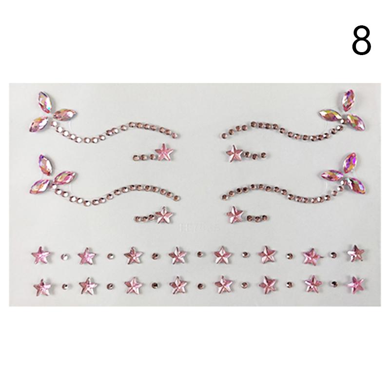 

3D наклейки для глаз, украшения лица, наклейки для вечеринки, макияжа, алмазные маски, временные татуировки, наклейки своими руками as the picture