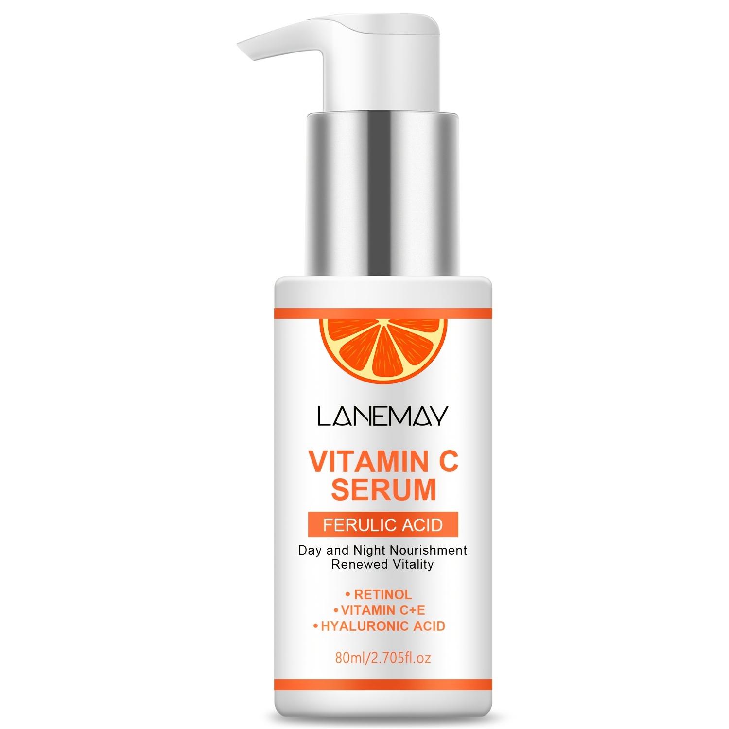 

Сыворотка с витамином С, феруловой кислотой и гиалуроновой кислотой - Увлажняет и разглаживает кожу, Восстанавливает сияние, Улучшает тусклую кожу 80ml