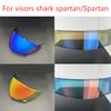 Visières D-Skwal Pour casque de moto Shark Spartan Carbon Visières Protection UV Visières Accessoires de casque de moto